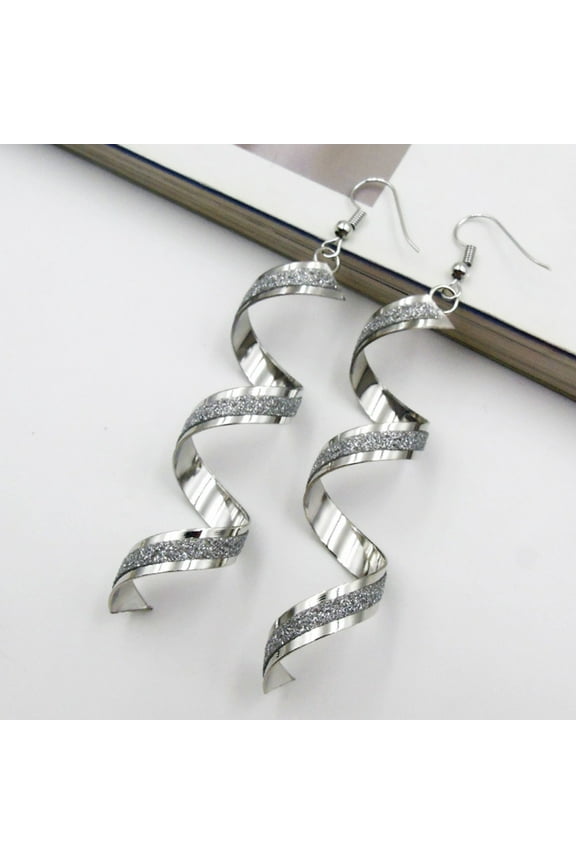 Spiral Earrings Dangle Earring Charm Jewelry Silver Gold Black Long Earrin Jewelry Rose Necklaces L Wear Photo Necklace J Jewelry Statement Necklace Crosses Sea Vie Necklace Jewelry for Women