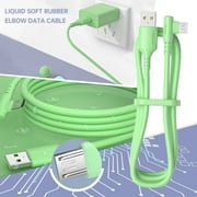HMPEAIIY USB Right Angle 90  Elbow Liquid Micro USB 3A Fast Charging Charger 6 Android Controller Type C Saber Light Charging Cord Phone Charger Cord Type C to C 10 Ft Type C plus Phone Charger 10ft