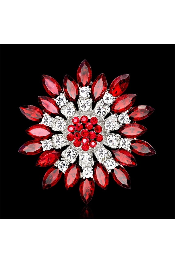 Wooden Sweater Pin Clothes Clip Brooch Rhinestone Button Sweater Clips for Cardigans Decorative Pin Brooch for Men Suit Sweater Clasp Women's Brooches & Sweater Shawl Clips Rhinestones