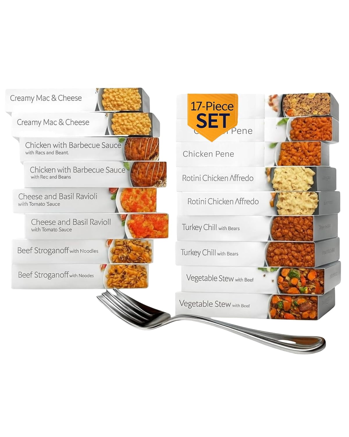 HMR Variety Entrée Packs |Pre-packaged Lunch or Dinner to Support Weight Loss| Ready to Eat Meals |10-20 grams of Protein per Entrée | Low Calorie Food | 7-8oz Servings per Meal (8 Ounce (Pack of 17)