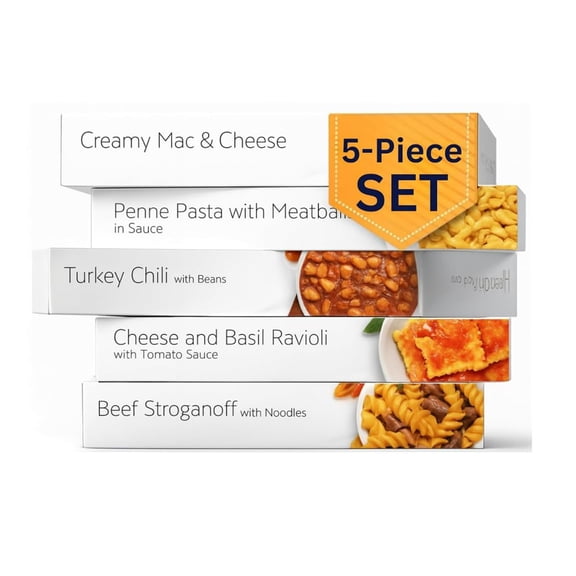 HMR Variety Entre Packs |Pre-packaged Lunch or Dinner to Support Weight Loss| Ready to Eat Meals |10-20 grams of Protein per Entre | 7-8oz Servings per Meal (8 Ounce (Pack of 17))