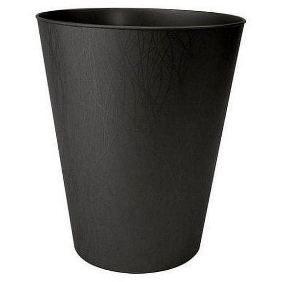 HMS 672HFT-075BLK 2.3 Gallon Wastebasket44; Pack of 6