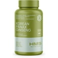 thumbnail image 1 of HMS Nutrition Korean Red Panax Ginseng 2000mg 120 Vegan Capsules., 1 of 9