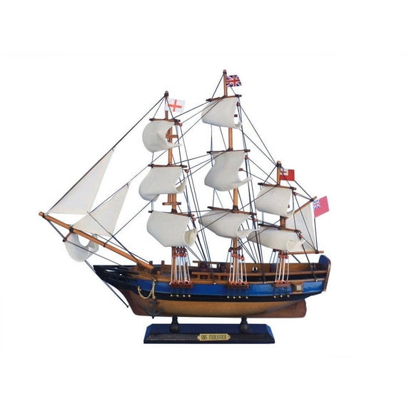 HMS Endeavour 20" - Wood Ship - Model Tall Ship - HMS Endeavour Model Ship