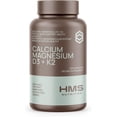 thumbnail image 1 of HMS Nutrition Calcium, Magnesium, Vitamins "D3 and K2" - 120 Vegan Capsules, 60 Day Supply - Supports Lung & Immune System Health- Non-GMO, 1 of 6