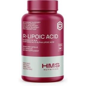 Stabilized R-Lipoic Acid 300mg Per Serving, R Alpha Lipoic Acid ALA Supplement Antioxidant for Nerve, Energy & Metabolism Support, NSF Certified Supplement,Non-GMO & Vegan,120 Capsules,4 Month Supply
