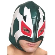 HMS Smallwares Adults Green Wrestler Mask Costume Accessory
