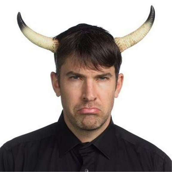 HMS Supersoft Costume White Heffer Horns