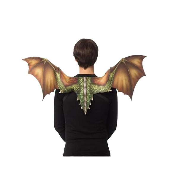 HMS Unisex-Adults Soft Feel Dragon Wings-Sublimated-GN, Green, One Size