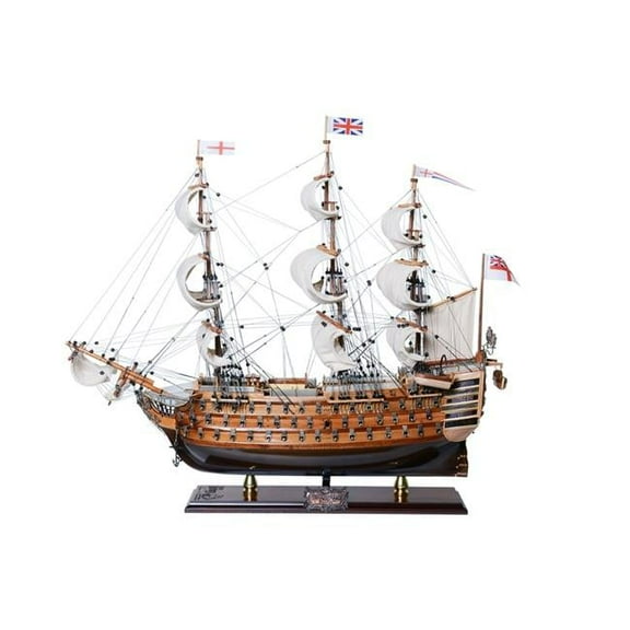 HMS Victory Limited Edition Full Crooked Sails Model Ship - 100 Count
