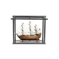 thumbnail image 1 of HMS Victory Midsize with Display Case Front Open - Natural Wood, 1 of 1