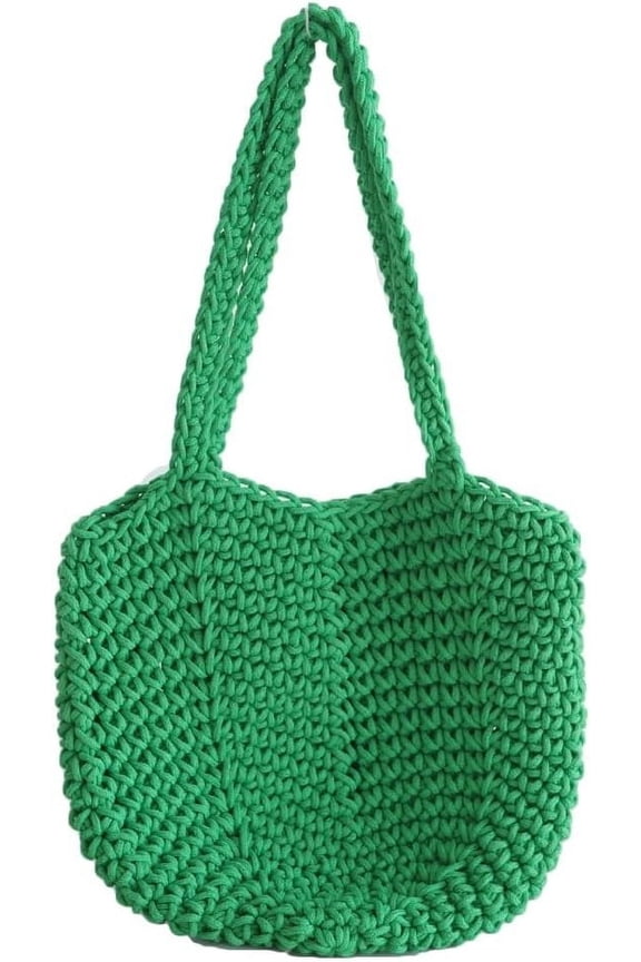 Bohemia Beach Bag Women Macrame Shoulder Tote Bags Crossbody Purse Underarm Travel Bags Summer Knitted Handbag 2025