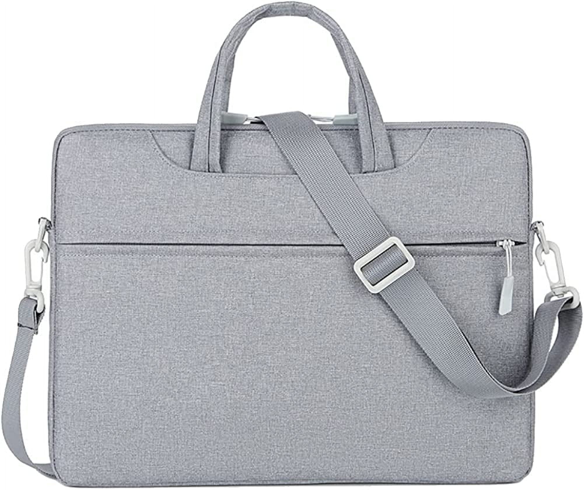 HMSHA Briefcase for Men Women Business Laptop Document Handbag Lightweight Computer Shoulder Bag Waterproof Messenger Bag