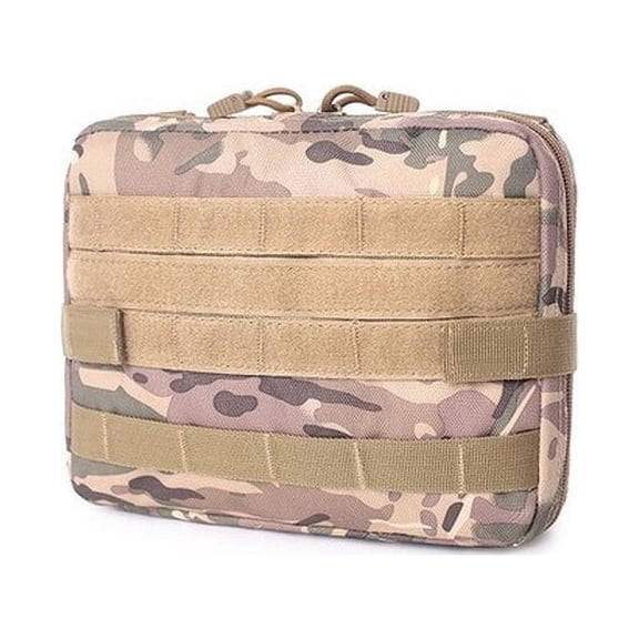 HMSHA Camping Survival Pouch Military Molle Utility Tactical Medical Kit EDC Pack Hiking Hunting Emergency First Aid Waist Belt Bag