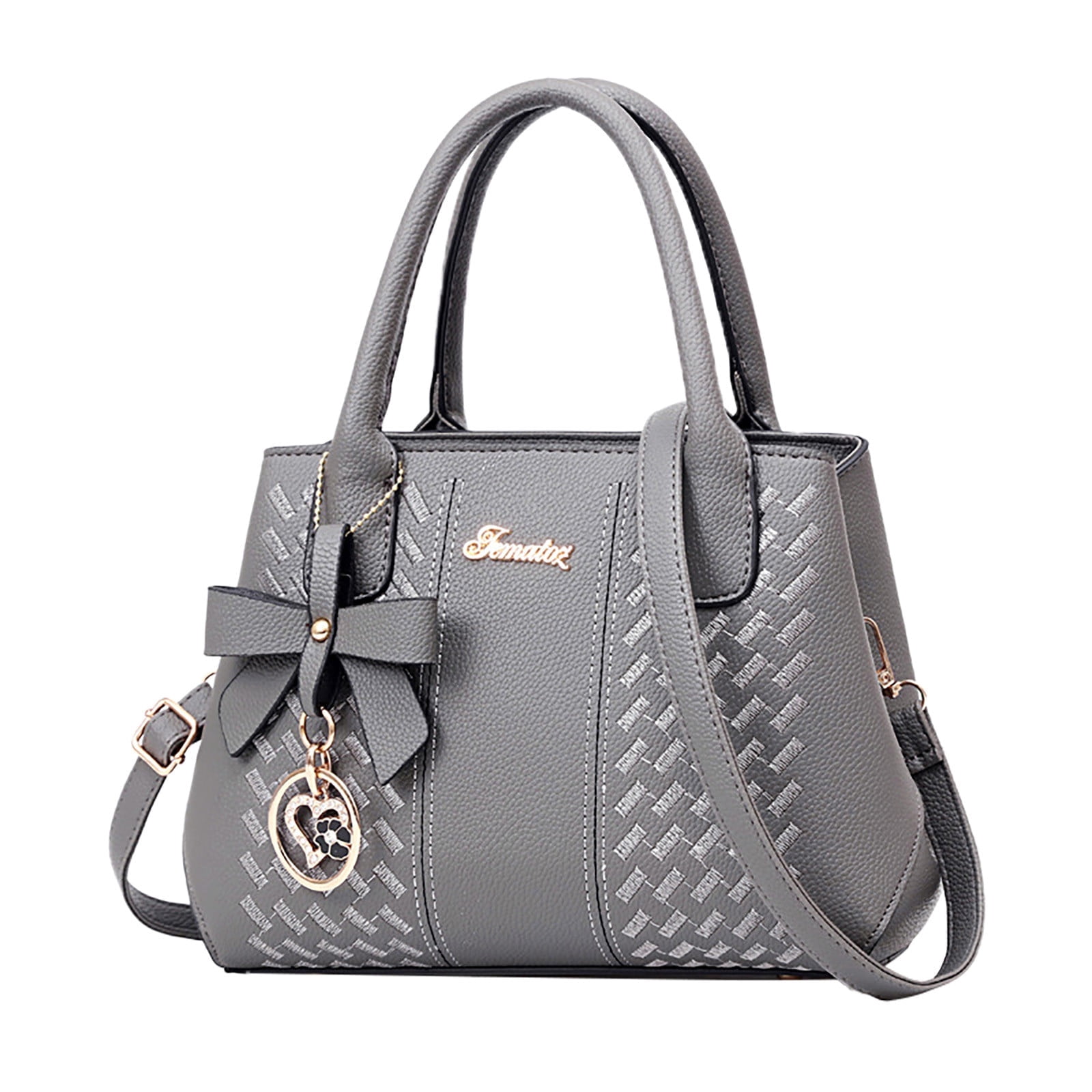 HMSHA Classic European and American Fashion Middle Aged Mother Handbag Genuine Leather Purses Handbags for Women Vintage Handmade Real Leather Shoulder Bag Crossbody Satchel Purse with Strap