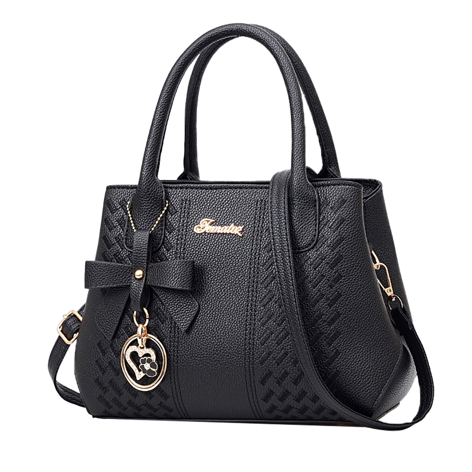 HMSHA Classic European and American Fashion Middle Aged Mother Handbag Genuine Leather Purses Handbags for Women Vintage Handmade Real Leather Shoulder Bag Crossbody Satchel Purse with Strap