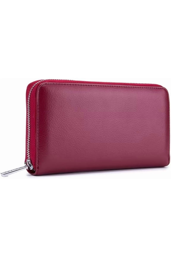Credit Card Wallet Leather RFID Blocking Card Holder Large Capacity Travel Phone Wallet with 36 Card Slots