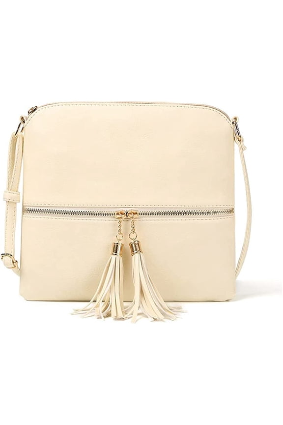 Crossbody Bag for Women Lightweight Dome Shoulder Bag Retro Leather Satchel Wallet for Work Travel