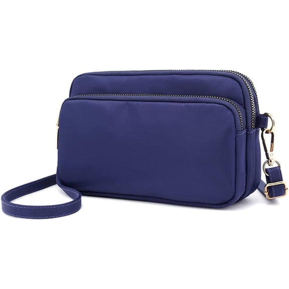 HMSHA Crossbody Bag for Women, Lightweight Shoulder Purse Nylon Shoulder Bag Satchel Small Pocketbooks