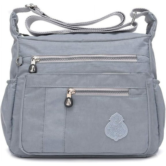 HMSHA Crossbody Bag for Women Nylon Waterproof Shoulder Purse Messenger Bag Lightweight Pocketbooks