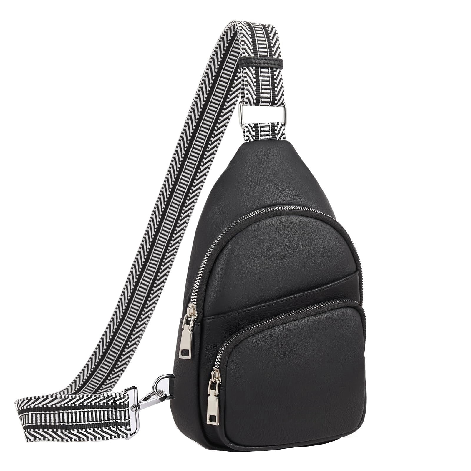 HMSHA Crossbody Bags for Women Men Trendy Sling Bag Casual Chest Bag with Convertible Shoulder Strap Large Capacity Anti Solid Color Crossbody Bag For Daily Travel Anti Theft Crossbody Bag