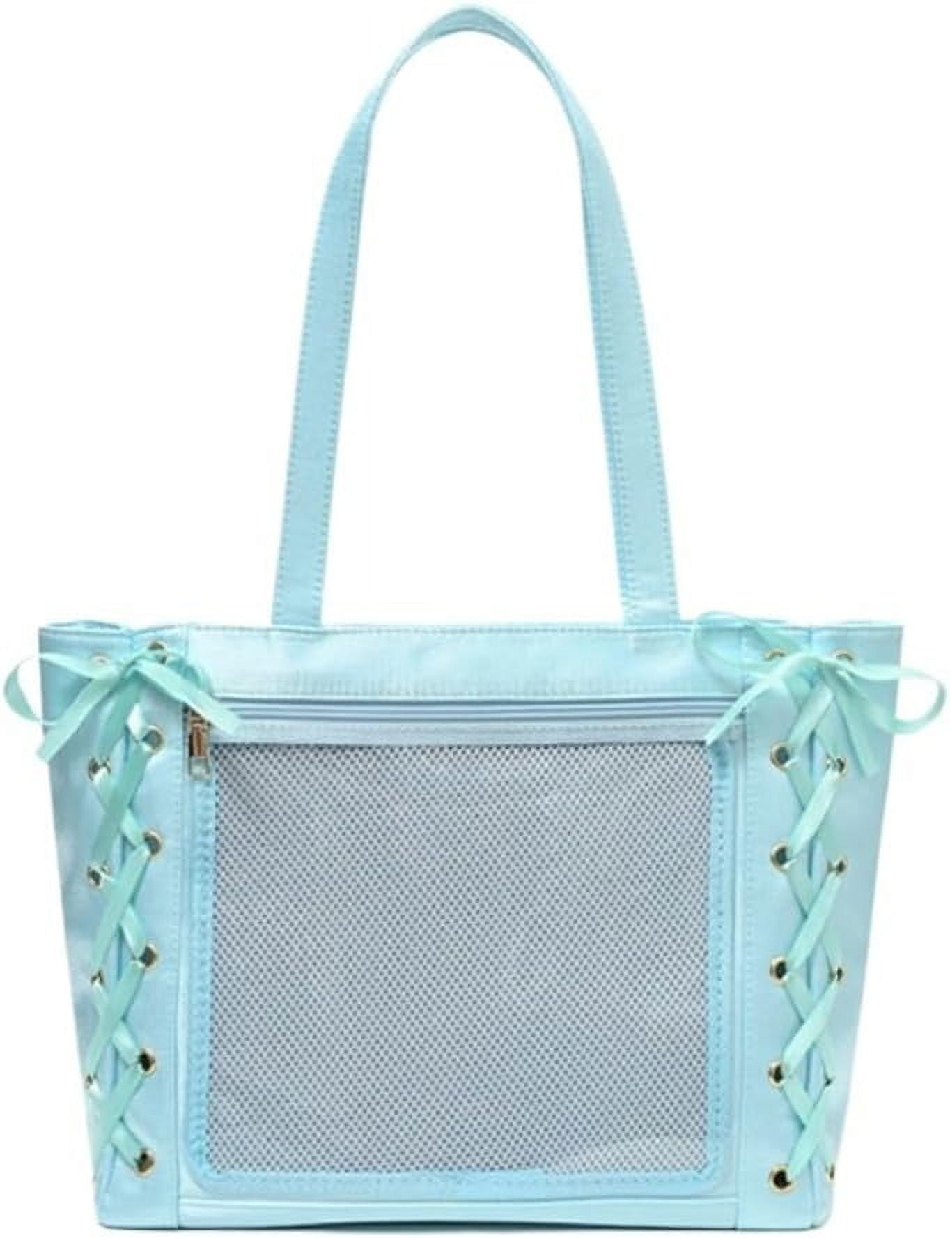 HMSHA Cute Japanese Ribbon Ita Bag Tote Crossbody Bag Messenger Bag for Women JK Aesthetic Bag Y2K Purse