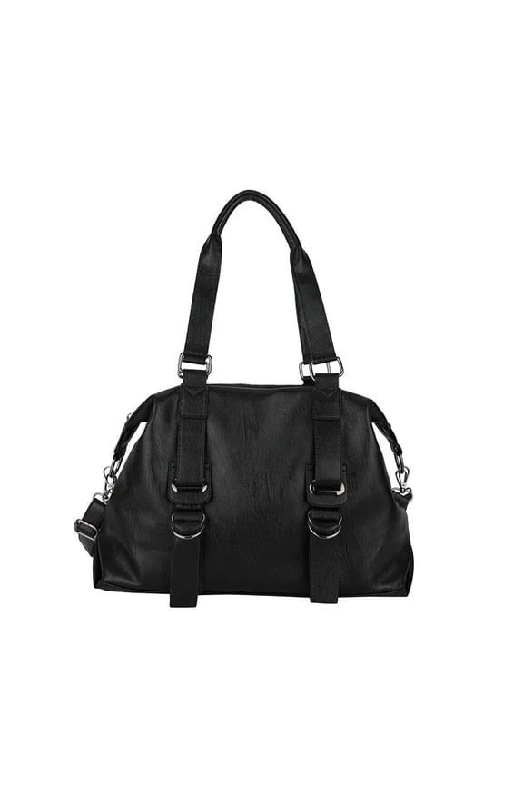 High Capacity Rivet Solid Thread PU Shoulder Bags Simple Casual Tote Crossbody Bag Hot Sale Women's Bag Bolsos De Señora