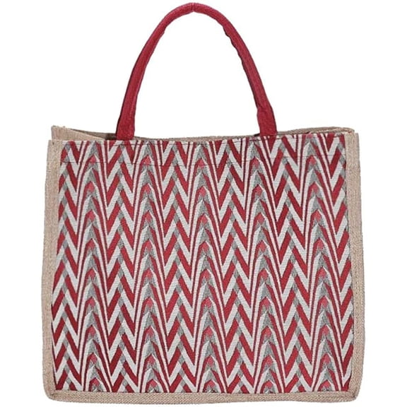 HMSHA Jute Tote Handbag for Women Large Beach Bag Reusable Grocery Straw Bag Boho Woven Shopping Travel Tote Bag