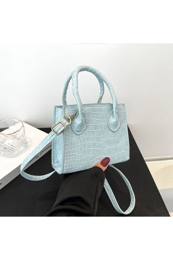 New Fashion Small Handbags Women Alligator Pattern Shoulder Bags for Women PU Leather Crossbody Messenger Bag Purse