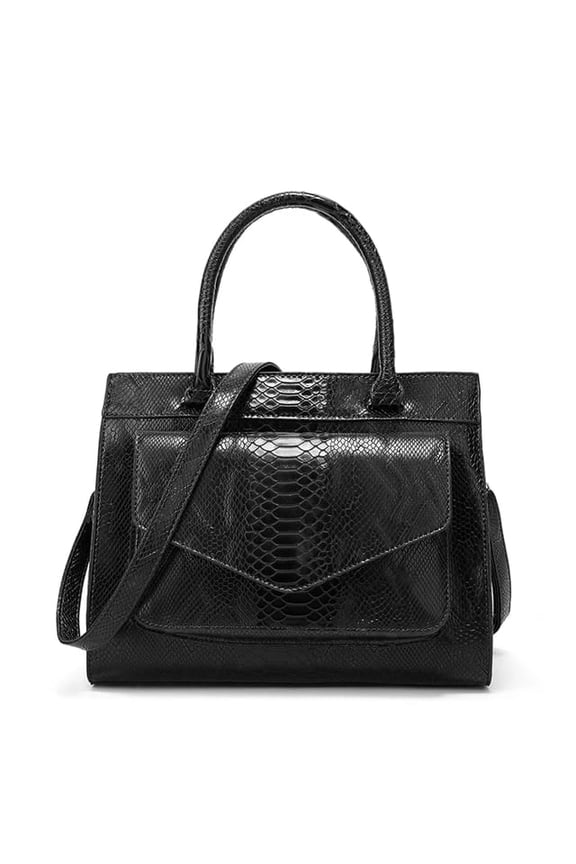 New Fashion Women Bag Luxe cuir Serpentine Woman leather Handbags With pouch Ladies Trunk Tote bolsos Women messenger bag bolsos
