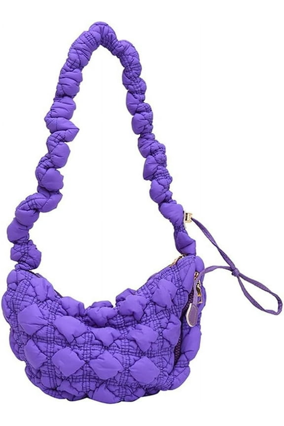 Quilted Tote Bag for Women Fashion Hearted Puff Hobo Handbag Padded Shoulder Bag Purse Quilted adding Crossbody Bag