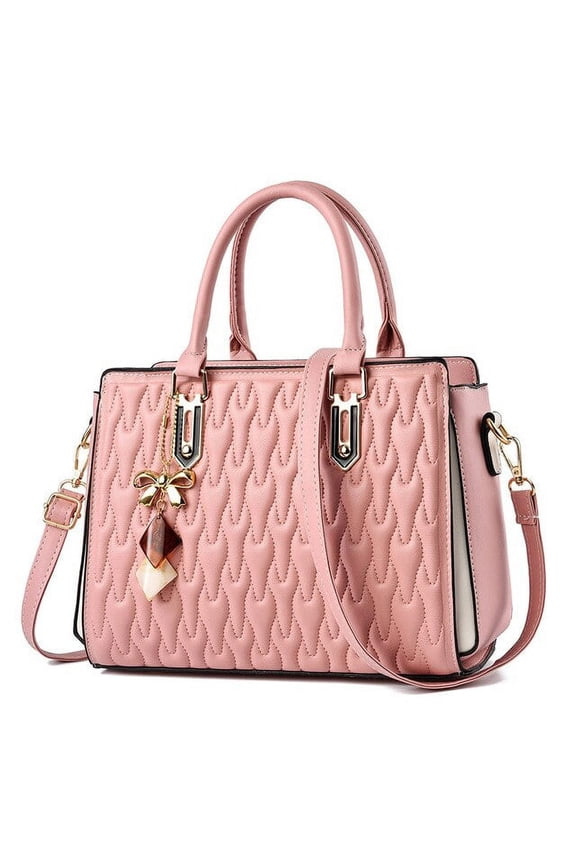 Retro Embroided Thread Leather Top-handle Bag Designer Female Handbag Middle-aged Pendant Crossbody Bag Purse sac