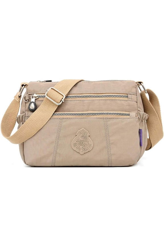 Shoulder Bag for Women Waterproof Crossbody Purses Lightweight Nylon Work Travel Purse Messenger Bag