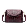 thumbnail image 1 of HMSHA Shoulder Bags for Women Head Layer Cowhide Crocodile Pattern Bag Female Designer Old Lady Mother Gift Crossbody Bag Vintage Tote, 1 of 6