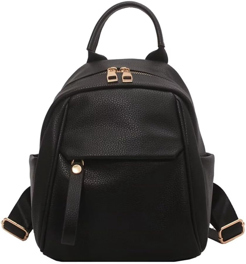 Small Vegan Leather Backpack Purse for Women with Multiple Pockets, Travel Travel Backpack For Women Lexiyat Small Leather Backpack  main image 4