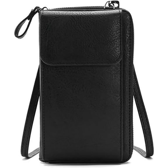 HMSHA Small Crossbody Bag for Women Retro Cell Phone Wallet Travel Shoulder Purse with Card Slots and Zipper Pocket
