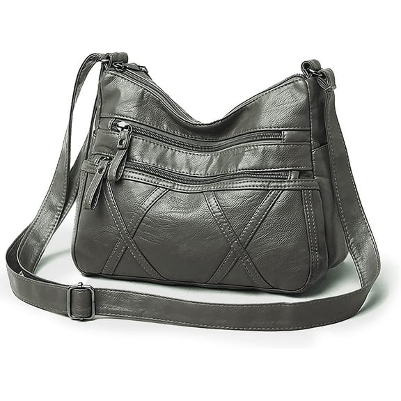 HMSHA Small Crossbody Bags for Women Leather Shoulder Purses Vegan women Cross body Bag Mini Purse and Handbag Lightweight Ladies