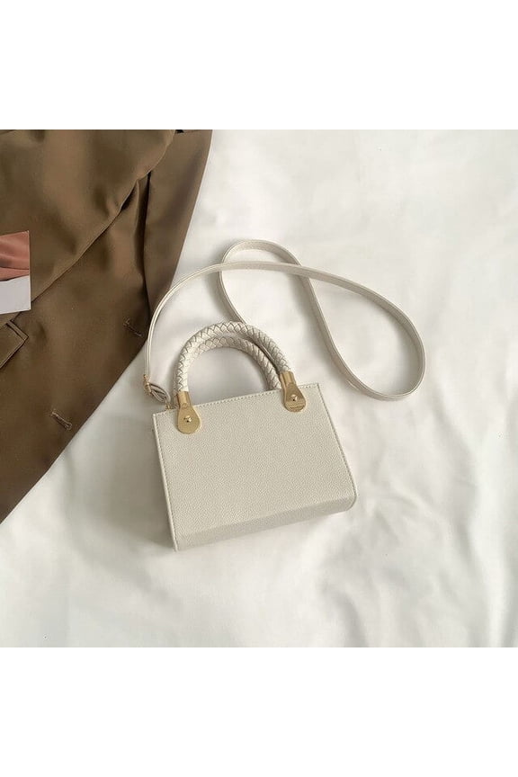 Solid Color Womens Bag Trend Small Vintage Luxury Designer Handbag Purse Crossbody Bags Tote Female Shoulder Square