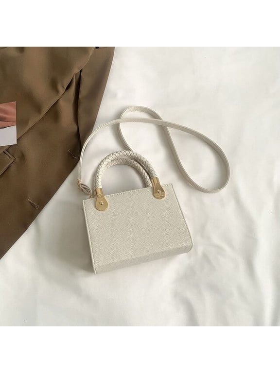 Solid Color Womens Bag Trend Small Vintage Luxury Designer Handbag Purse Crossbody Bags Tote Female Shoulder Square