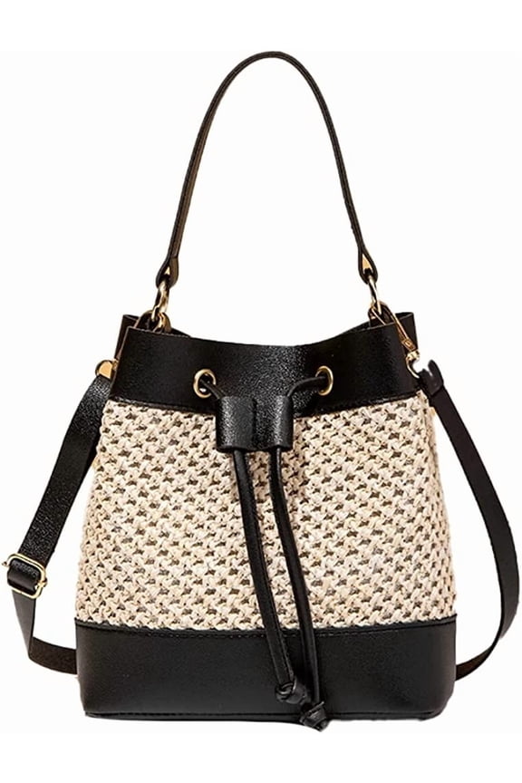Straw Bag for women Summer Beach Bag Woven Hobo Handbag Work Tote Bag Vacation Bucket Bag Crossbody Purse