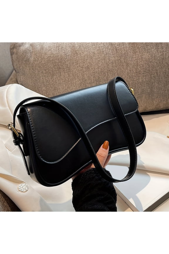 Timeless Chic Shoulder Flap Crossbody Bag - Soft Classic Textured Design, Adjustable Strap, Magnetic Closure, Spacious Interior - Perfect for Daily Use, Travel, and Work