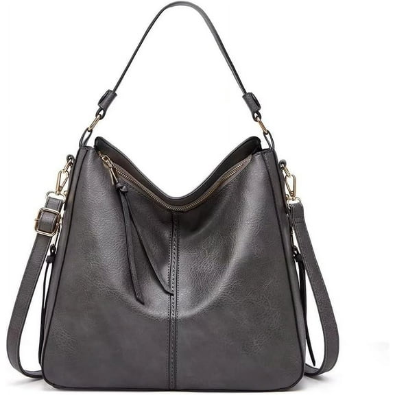 HMSHA Top Handle Shoulder Bag for Women Large Capacity Crossbody Bag PU Leather Handbag Tassel Tote Bag Satchel