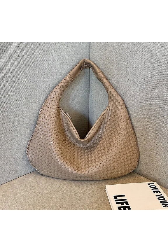 Tote Designer Woven High Quality Women's Shoulder Bags Luxury Leather Large Capacity Tote Bag PU French Ladies Casual Handbag