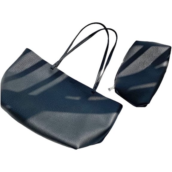 HMSHA Trendy Shoulder Bag for Women PU Leather Large Light Hobo Handbag Top Handle Tote Bag