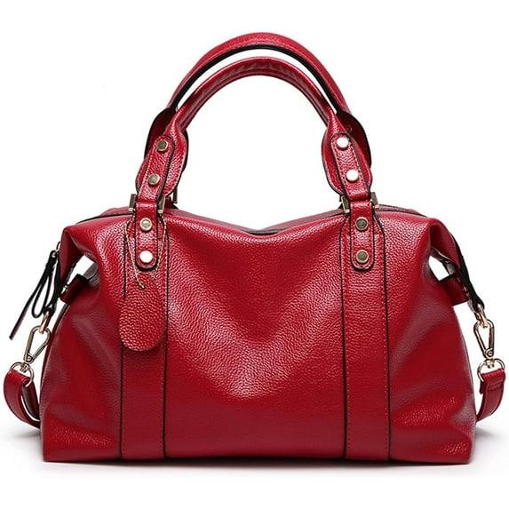 HMSHA Vegan PU Leather Purses and Handbags for Women Fashion Boston Shoulder Bag Top Handle Satchel Ladies Hobo Crossbody Bags