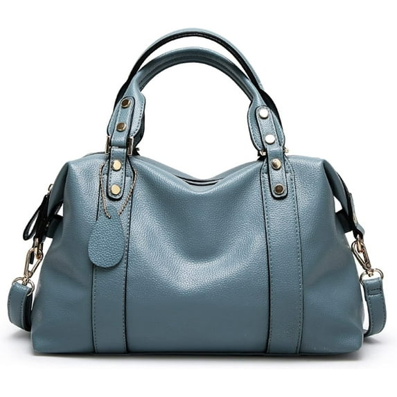 HMSHA Vegan PU Leather Purses and Handbags for Women Fashion Boston Shoulder Bag Top Handle Satchel Ladies Hobo Crossbody Bags