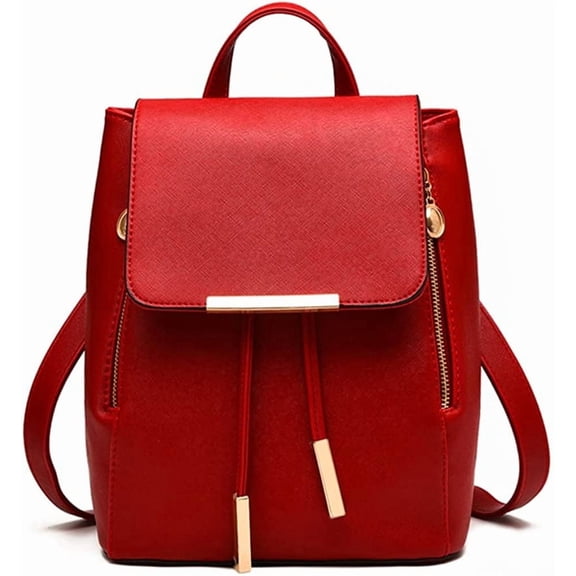 HMSHA Women Fashion Backpack Purse Cute Book Bags and Shoulder Bag PU Leather Travel bag