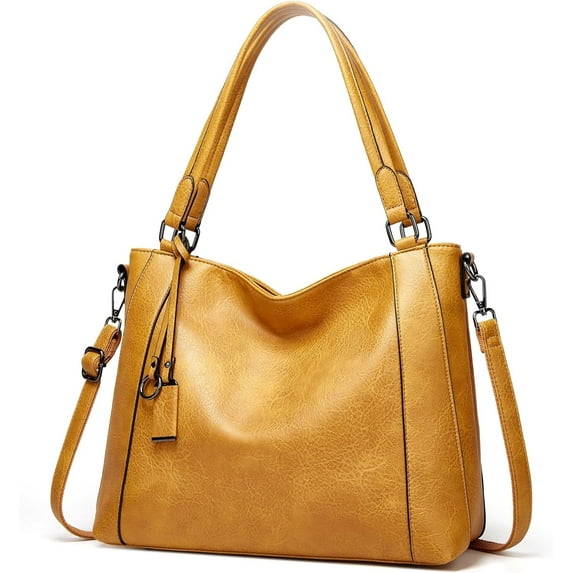 HMSHA Women PU Leather Purse and Handbags Tote Top Handle Bags Crossbody Shoulder Bag Hobo Purses Designer Satchel for Ladies