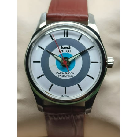 HMT Pilot Hand Winding Mechanical Watch Classic Vintage Style made in India