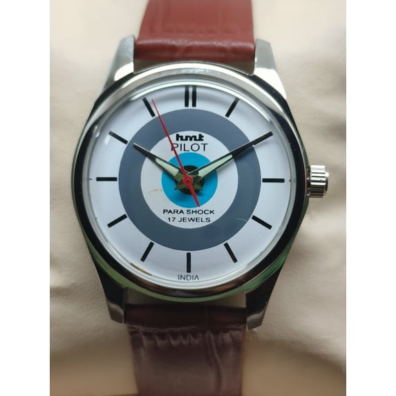 HMT Pilot Hand Winding Mechanical Watch Classic Vintage Style made in India